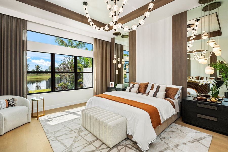 Representative furnished interior of a home built from the Savannah by GL Homes in Valencia Del Mar (55+), Boynton Beach (Image 9).