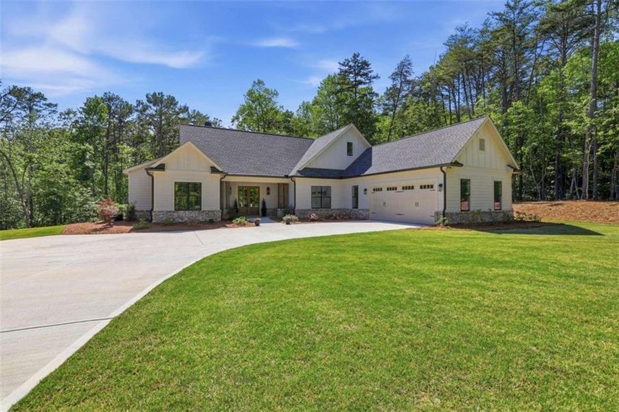 Front exterior of a new home in , Clarkesville, GA, highlighting curb appeal (Image 29).