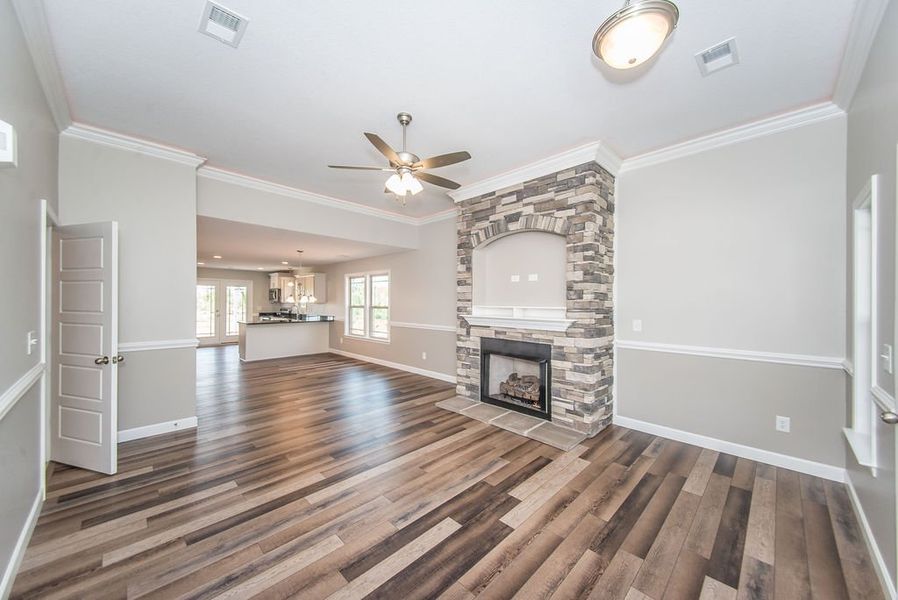 Representative furnished interior of a home built from the Pacific by Enchanted Homes in Hampshire Heights, Moore (Image 6).