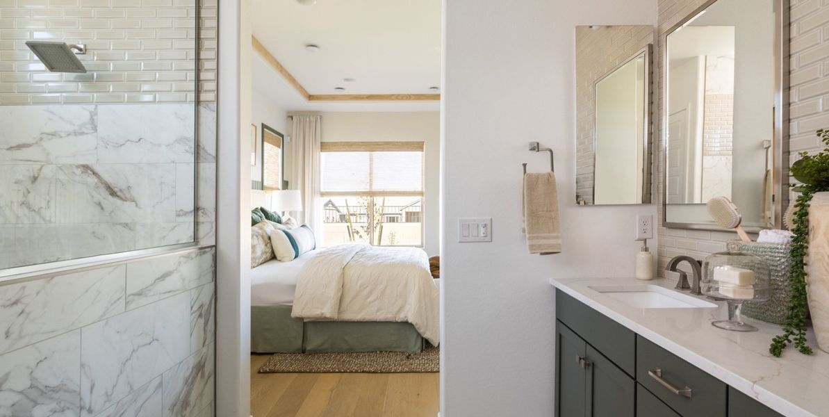 Furnished interior view inside a new home in Overlook at The Dells, Prescott (Image 11). Furnished interior view inside a new home in Overlook at The Dells, Prescott (Image 11).