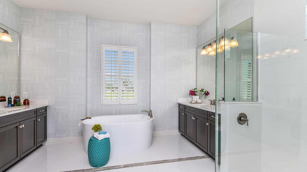 Furnished interior view inside a new home in SkySail Real Estate and Homes for Sale in Naples, FL - Neal Communities, Naples (Image 18).