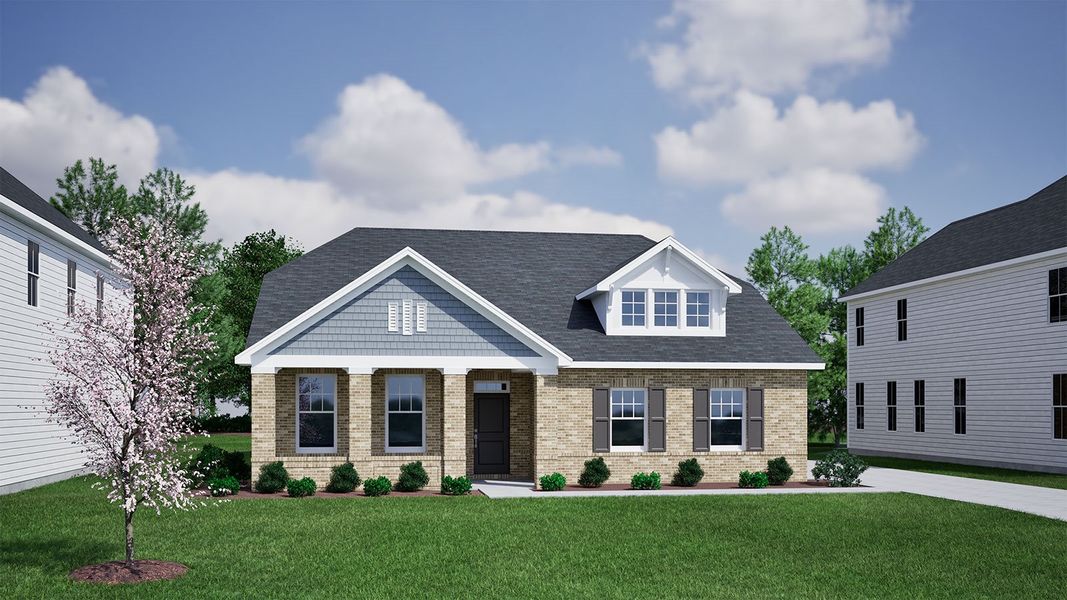 Representative exterior photo of a completed home built from the Allerton - Premier Collection by Mungo Homes in Arcadia, Myrtle Beach, SC (Image 15).