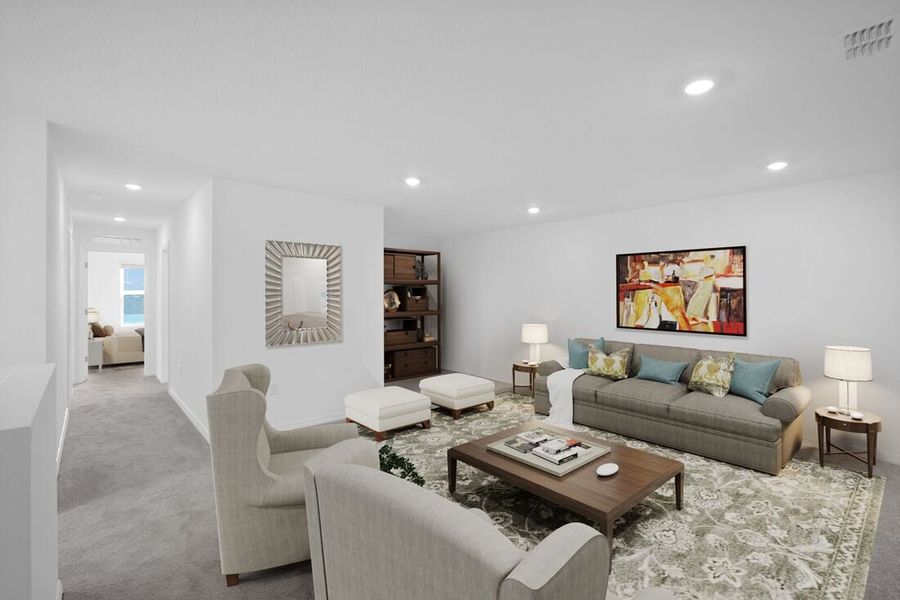 Representative furnished interior of a home built from the Sherwood by Taylor Morrison in Firethorn, Parrish (Image 11).