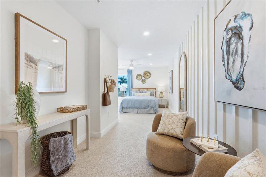 Furnished interior view inside a new home in Palmera at Wellen Park, North Port (Image 8).