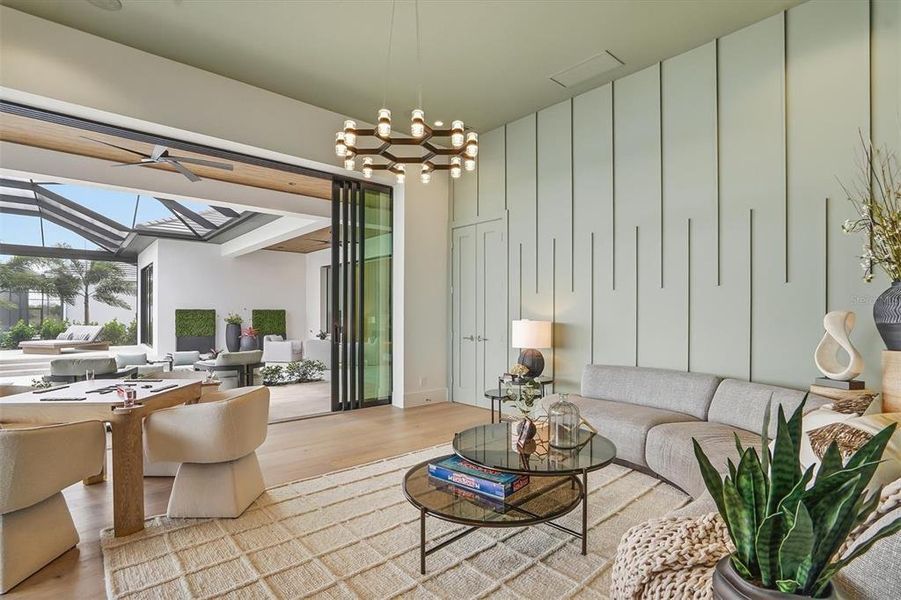 Furnished interior view inside a new home in , Sarasota (Image 54).