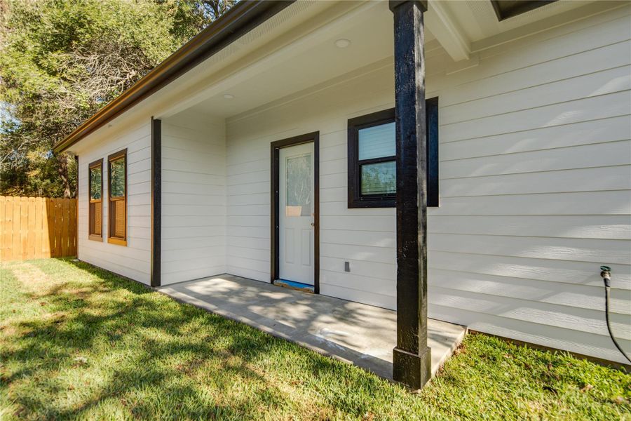 Exterior details and patio area of a home in , Navasota (Image 21). Exterior details and patio area of a home in , Navasota (Image 21).