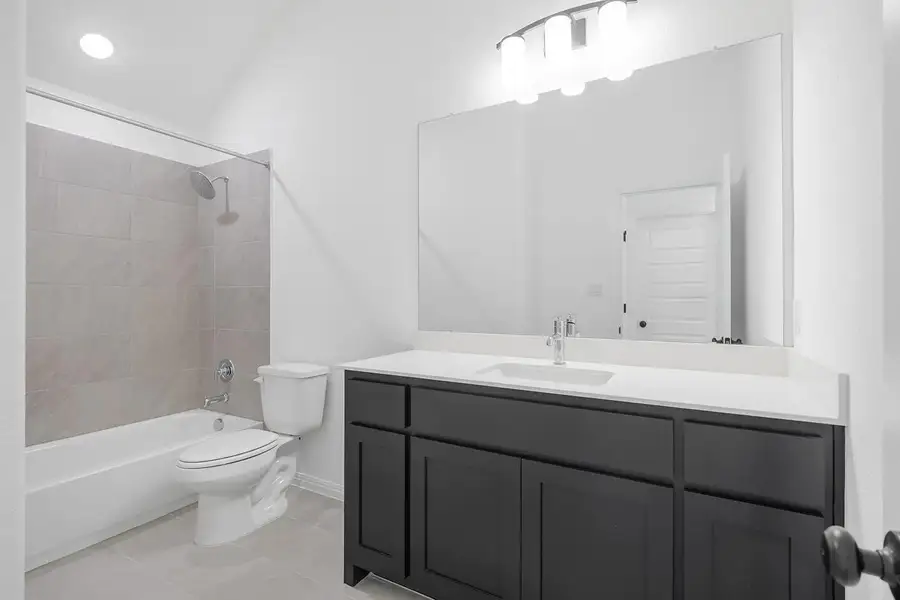 Furnished interior view inside a new home in Wolf Ranch West Bend - 60', Georgetown (Image 5).