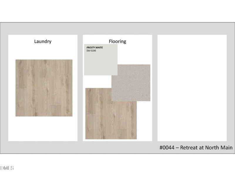 Sample of building materials used in homes in Retreat at North Main, Lillington (Image 24).