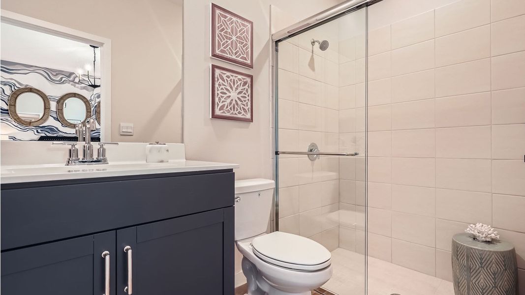 Representative furnished interior of a home built from the Grandcourt by D.R. Horton in Parker Pointe, Homestead (Image 14).