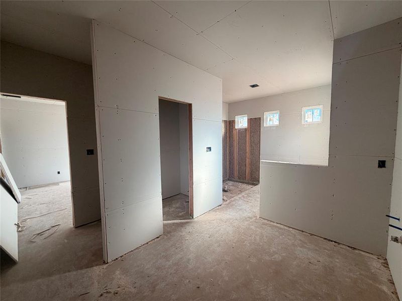 European shower bath combo in primary bath. European shower bath combo in primary bath.