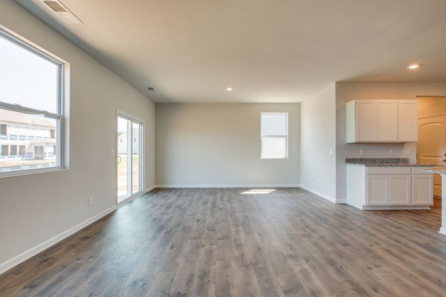 Representative unfurnished interior of a home built from the BELFORT by D.R. Horton in Woodbridge Glen Single Family, Lebanon (Image 12).