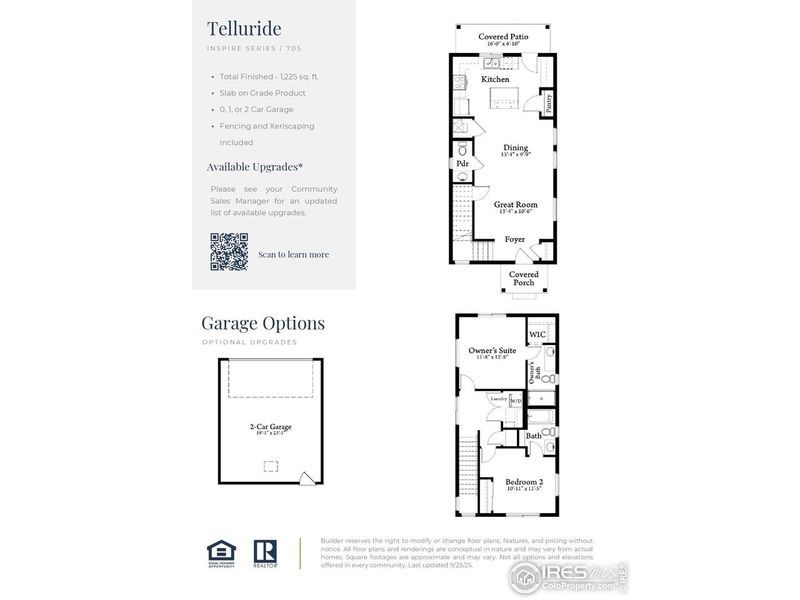 2D floor plan layout of this home in Liberty Draw, Evans, CO (Image 3).