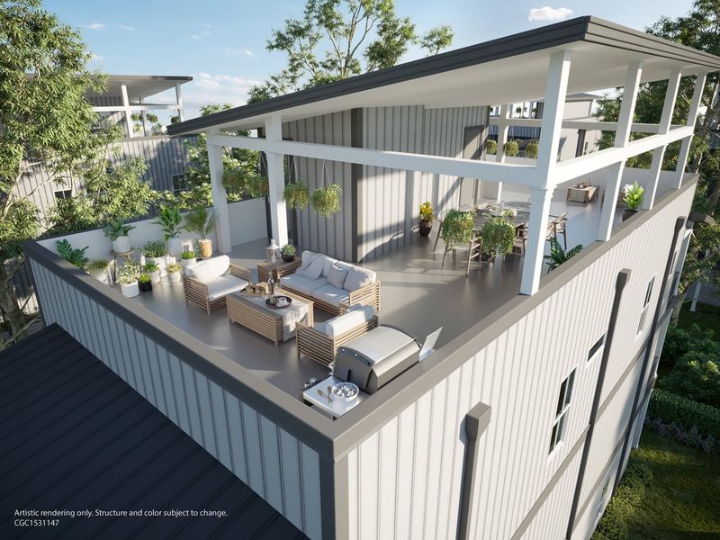 Representative exterior details of a home built from the The Heron 20 by Brock Built in Twin Palms, Inlet Beach (Image 39).