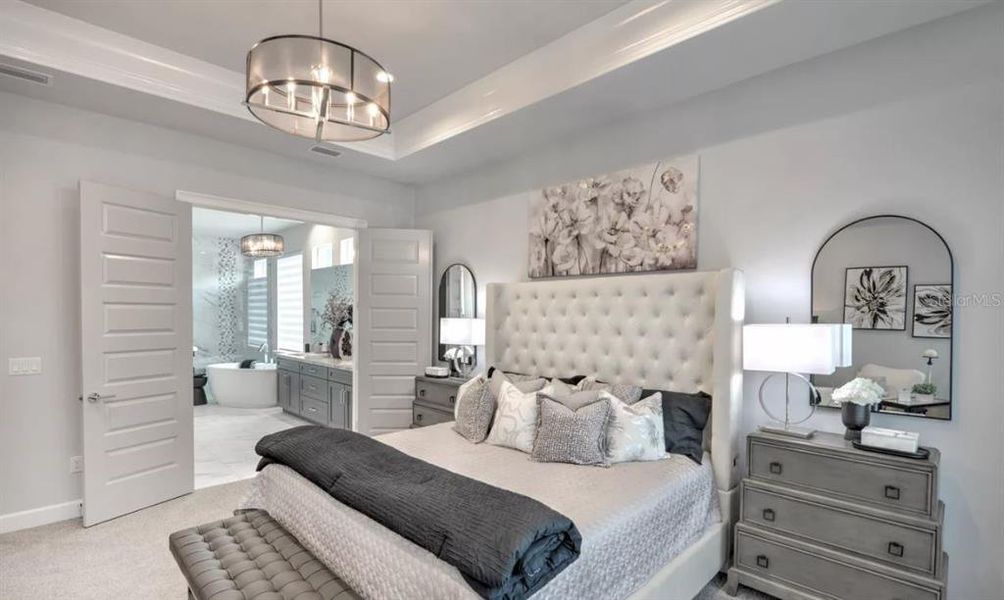 Furnished interior view inside a new home in Plantation Bay, Ormond Beach (Image 16). Furnished interior view inside a new home in Plantation Bay, Ormond Beach (Image 16).