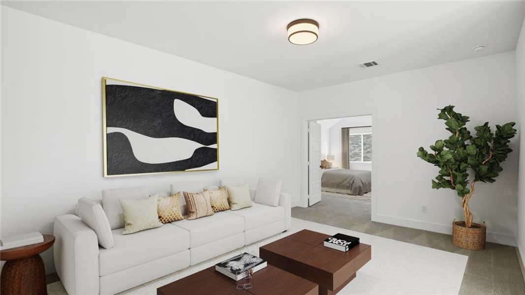 Furnished interior view inside a new home in , Fort Worth (Image 5).