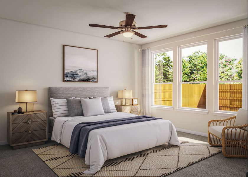 Furnished interior view inside a new home in Flora, Hutto (Image 8).