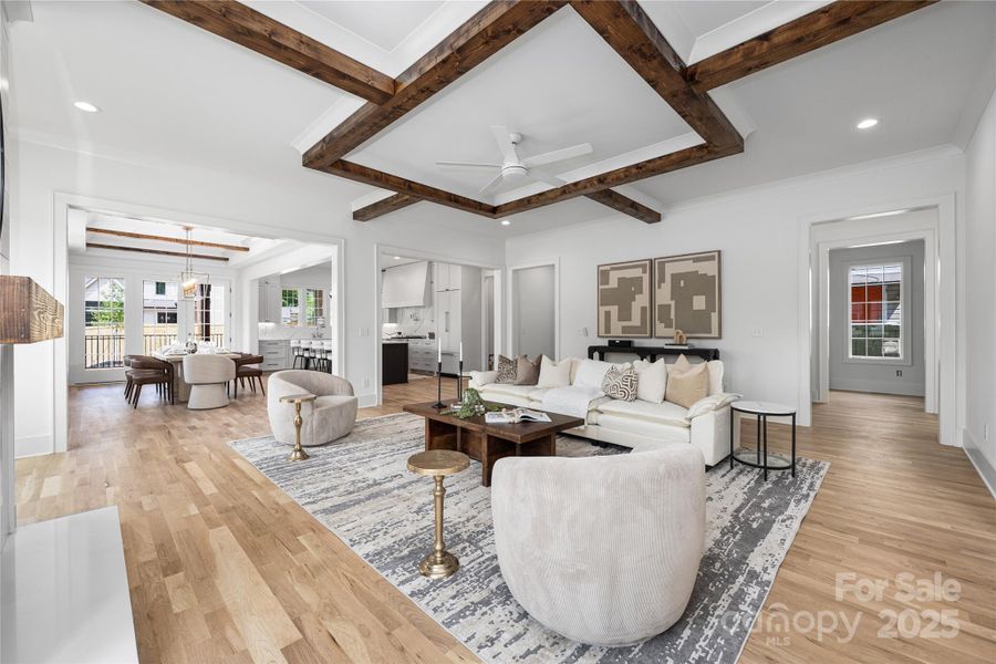 Furnished interior view inside a new home in , Charlotte (Image 17).