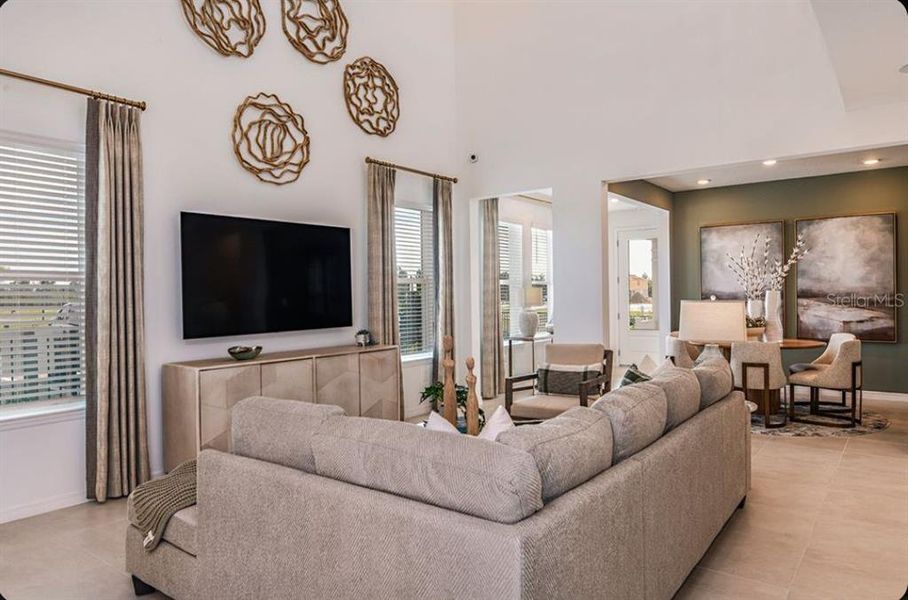 Furnished interior view inside a new home in Harvest at Ovation, Winter Garden (Image 7).