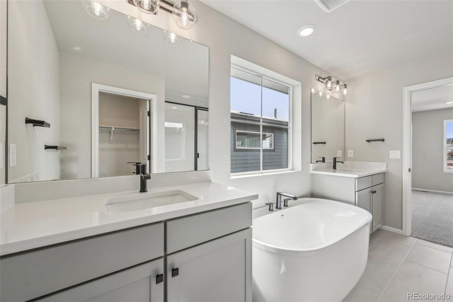 Furnished interior view inside a new home in The Villas Collection at Sterling Ranch, Littleton (Image 13).