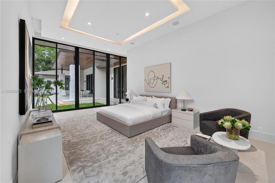 Furnished interior view inside a new home in , Miami (Image 41).