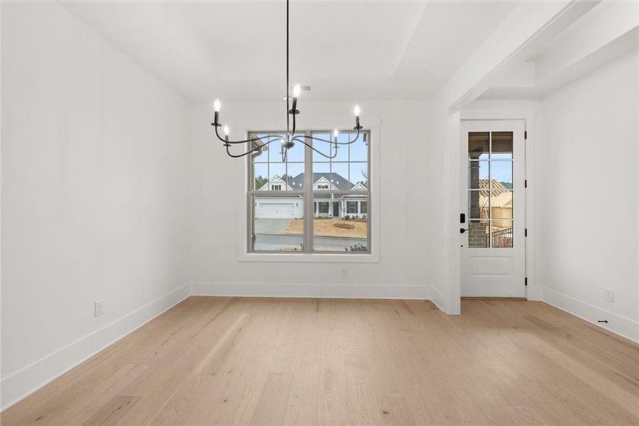 Spacious, unfurnished interior of a new home in Soleil Belmont Park, Canton (Image 23).