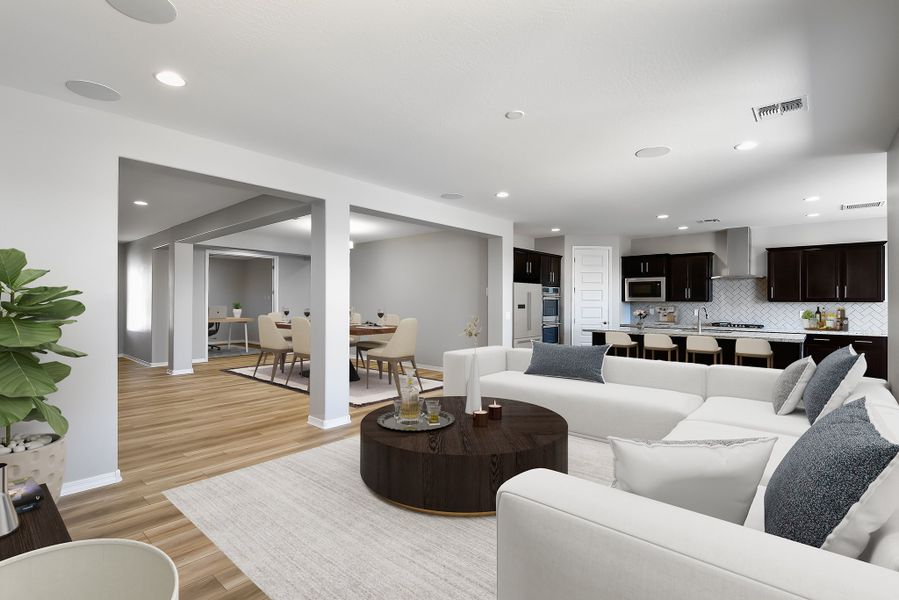 Representative furnished interior of a home built from the Yellowstone by Taylor Morrison in Artisan at Asante Passage Collection, Surprise (Image 5). Representative furnished interior of a home built from the Yellowstone by Taylor Morrison in Artisan at Asante Passage Collection, Surprise (Image 5).