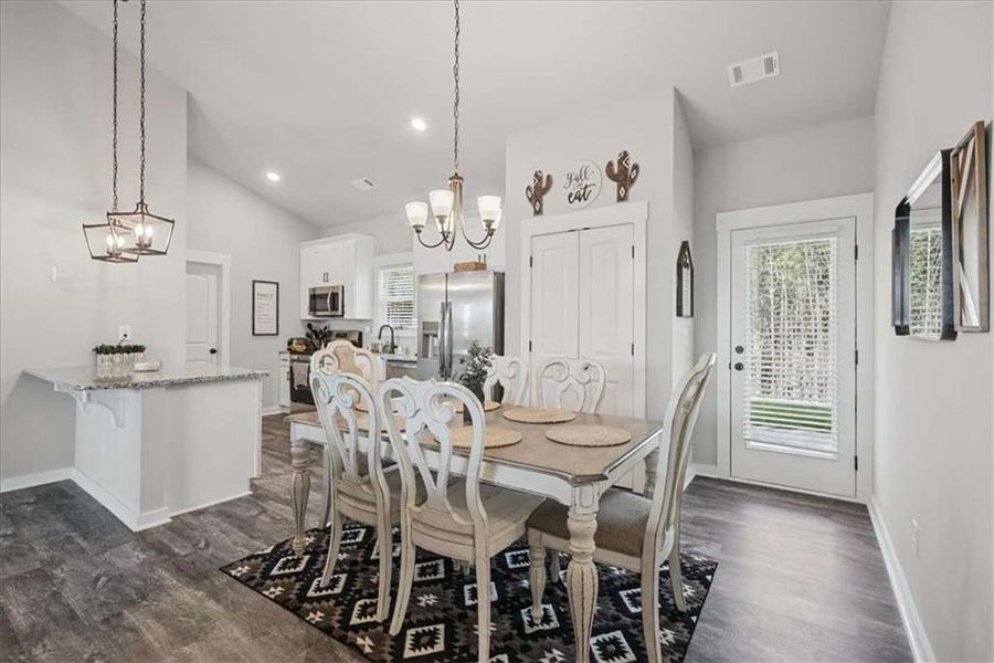 Furnished interior view inside a new home in , Tallapoosa (Image 5).