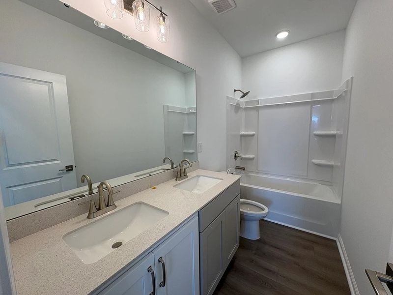 Bath 2 featuring the AW Collection® Timeless - Smooth surfaces and soft tones feel right at home.