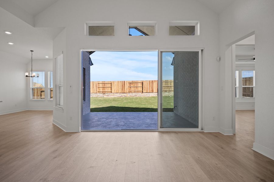 Representative unfurnished interior of a home built from the Farris by Chesmar Homes in The Grove at Blackhawk, Pflugerville (Image 9).