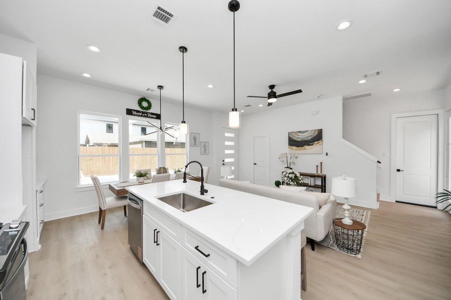 Furnished interior view inside a new home in , Houston (Image 11).