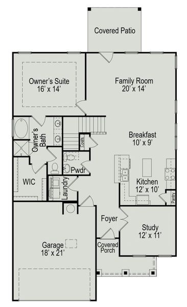 2D floor plan layout of this home in Sierra Vista, Rosharon, TX (Image 4).