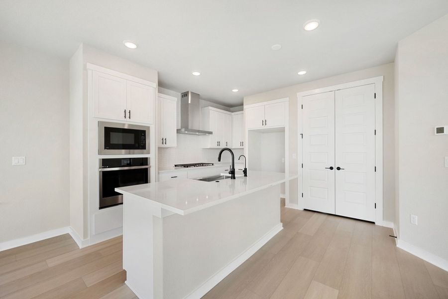 Furnished interior view inside a new home in Terrace Collection At Turner's Crossing, Buda (Image 13).
