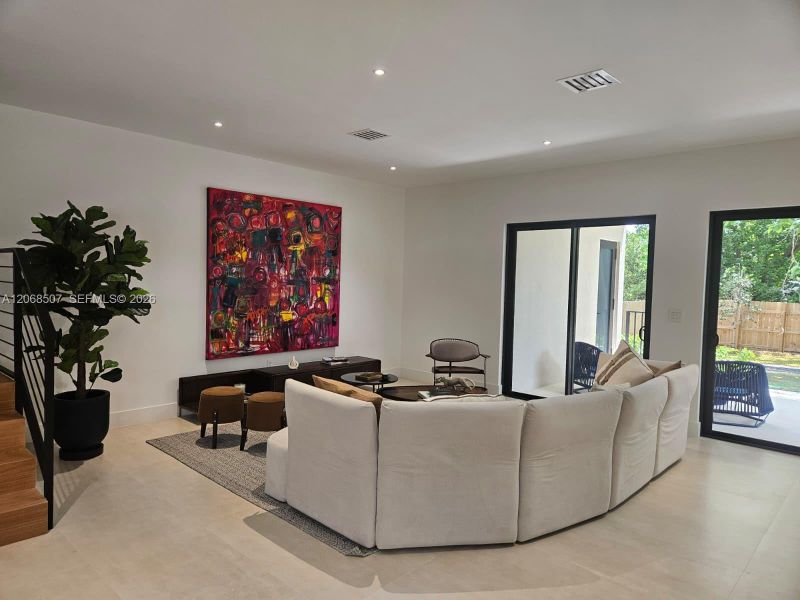 Furnished interior view inside a new home in , Miami (Image 6). Furnished interior view inside a new home in , Miami (Image 6).