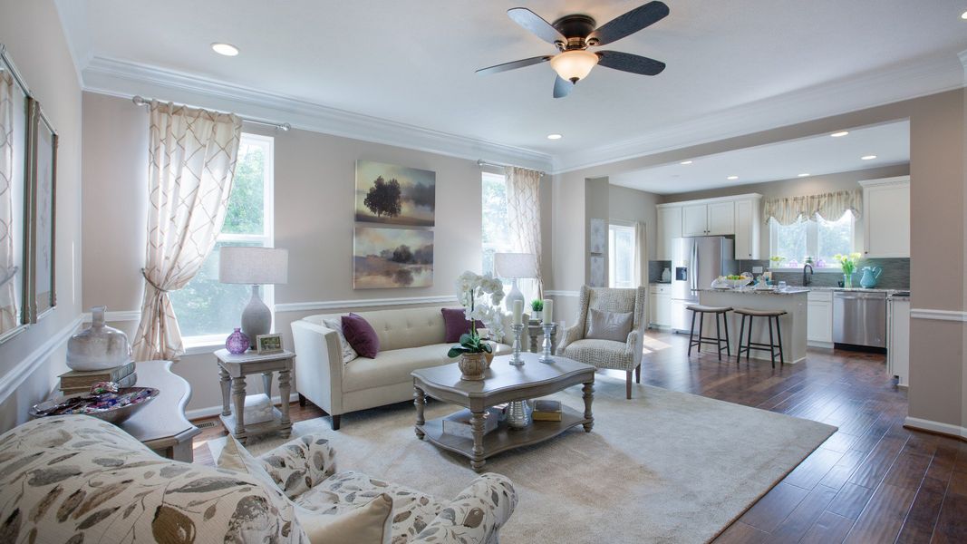 Furnished interior view inside a new home in Essex Village, Franklinton (Image 10).