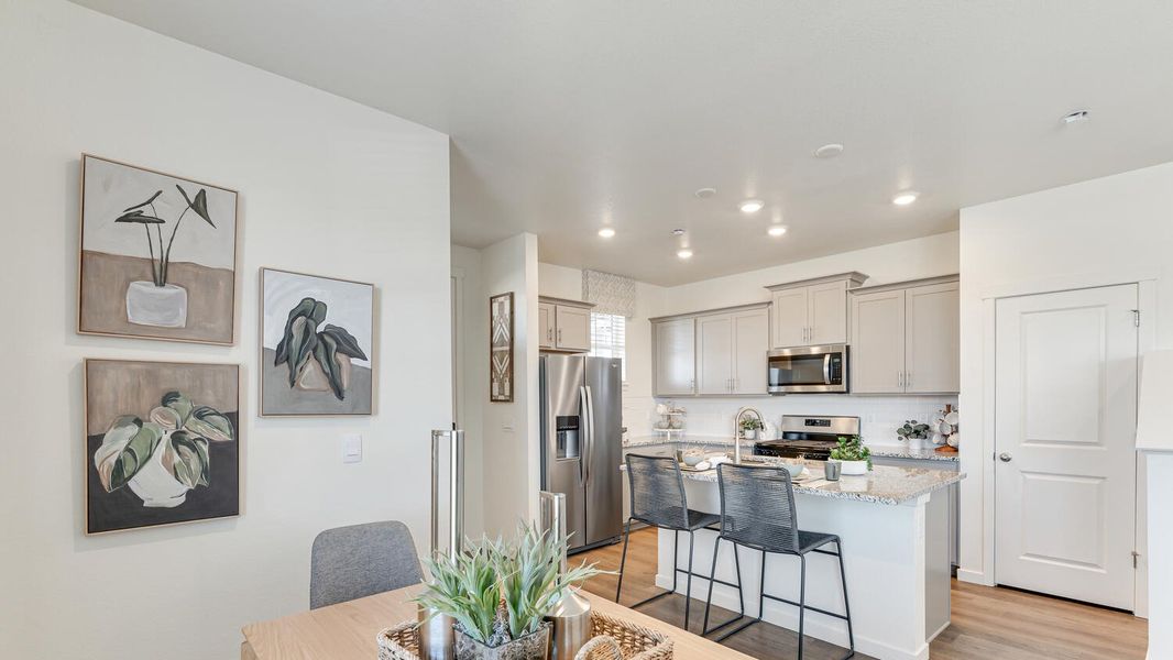 Representative furnished interior of a home built from the Muirfield by D.R. Horton in Revere at Johnstown, Johnstown (Image 15).