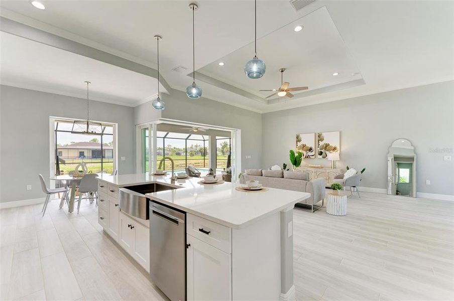 Furnished interior view inside a new home in , Rotonda West (Image 37).