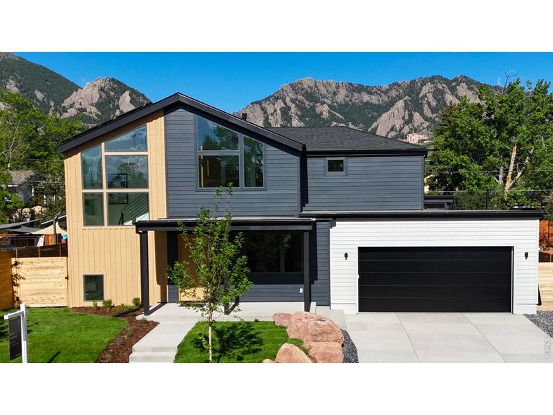 Front exterior of a new home in , Boulder, CO, highlighting curb appeal (Image 1). Front exterior of a new home in , Boulder, CO, highlighting curb appeal (Image 1).