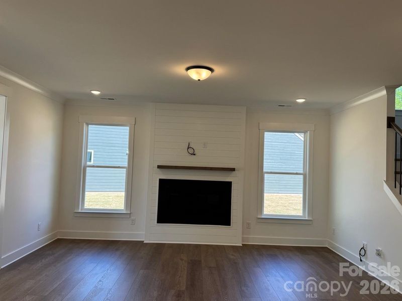 Family Room with fireplace Family Room with fireplace