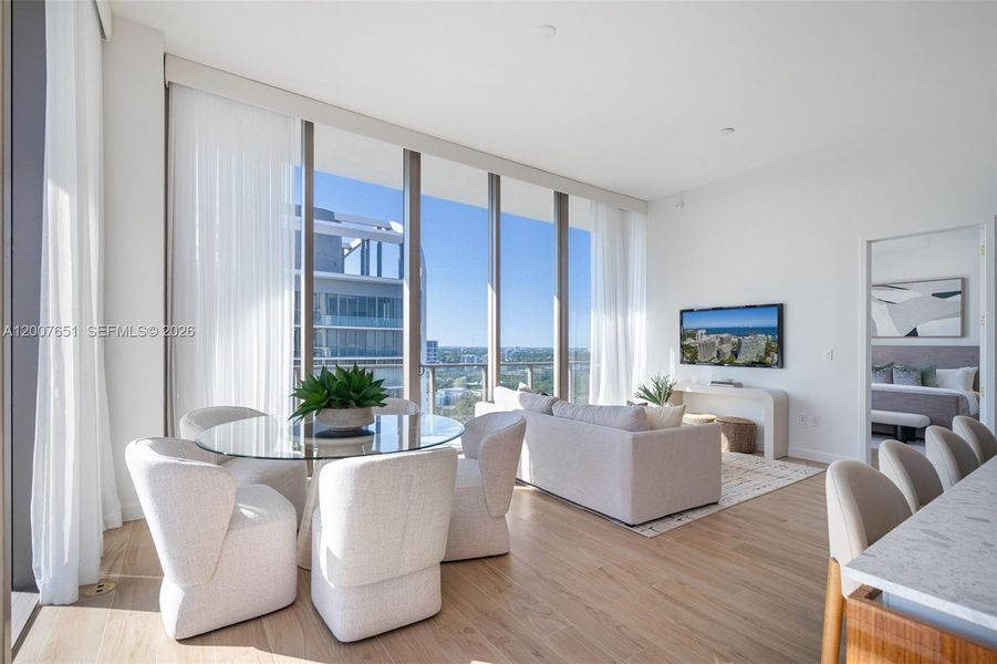 Furnished interior view inside a new home in , Miami (Image 6).