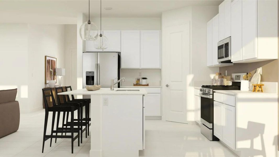 Furnished interior view inside a new home in Arden: The Providence Collection, Loxahatchee (Image 15).