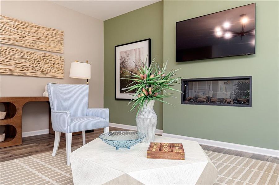 Furnished interior view inside a new home in River Oaks, Locust Grove (Image 9).