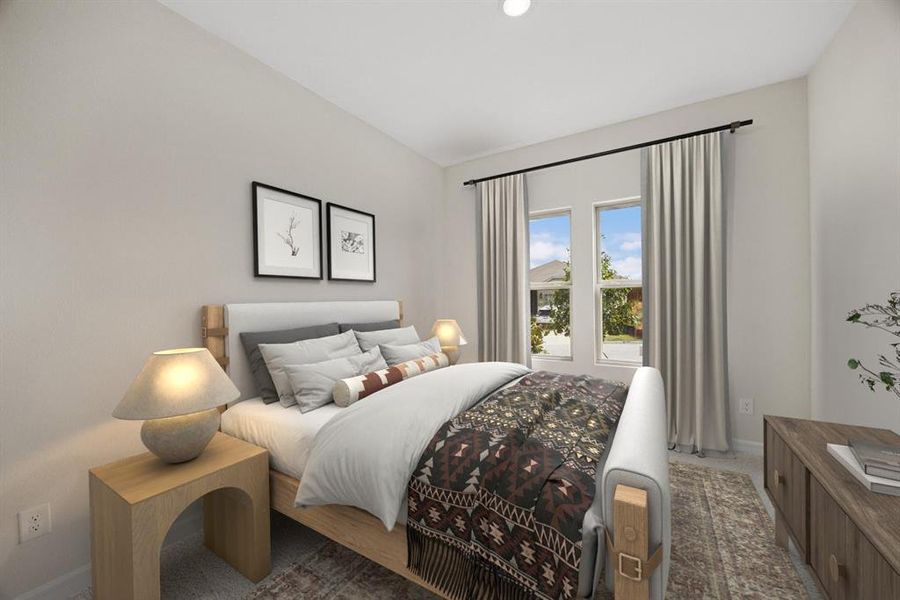 Furnished interior view inside a new home in Aspire at Noble Ridge, Howe (Image 15).