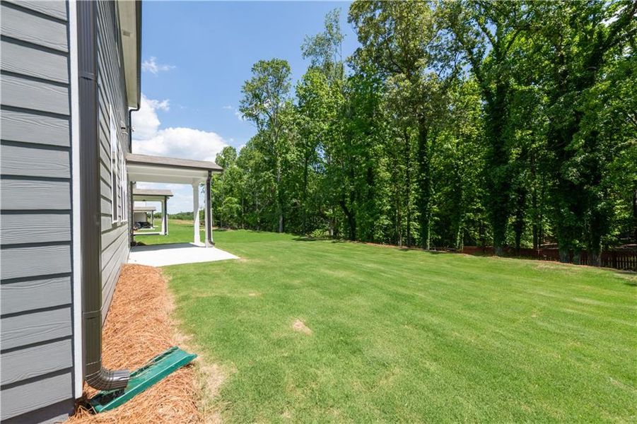 Exterior details and patio area of a home in Cambridge at Steels Bridge, Canton (Image 22). Exterior details and patio area of a home in Cambridge at Steels Bridge, Canton (Image 22).