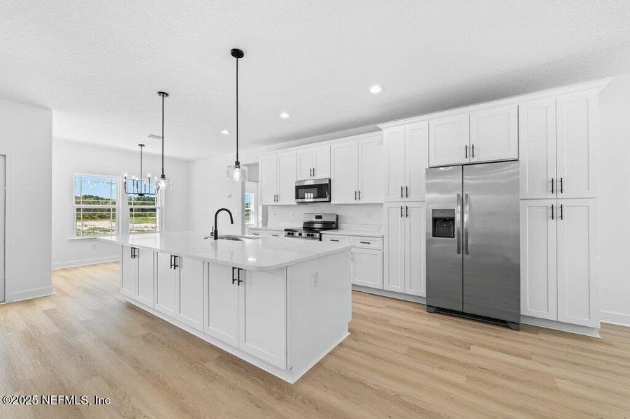 Furnished interior view inside a new home in , Glen St. Mary (Image 9).
