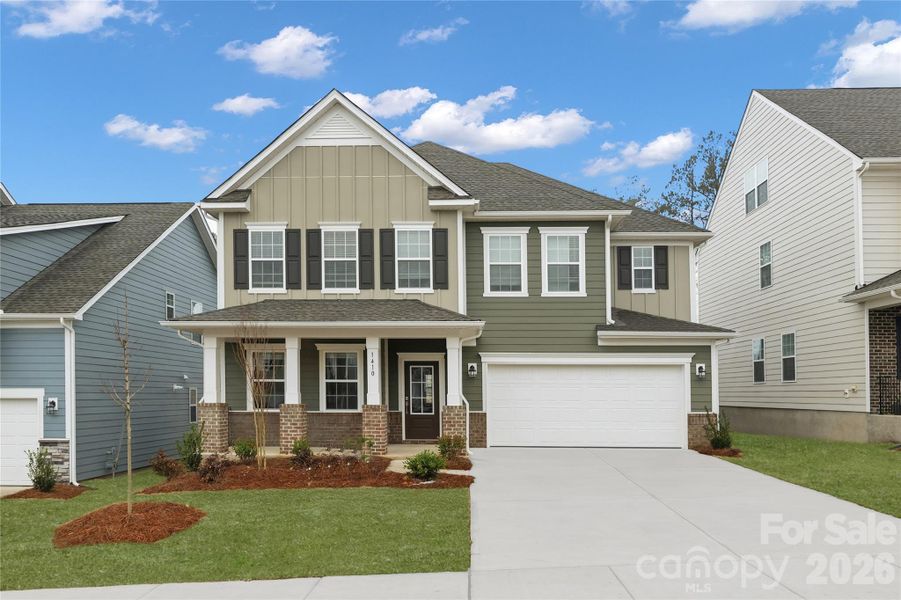 Front exterior of a new home in Redhawk: Enclave, Belmont, NC, highlighting curb appeal (Image 2).