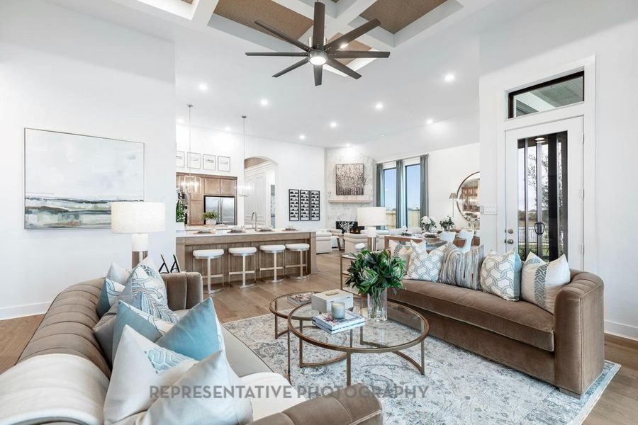 Furnished interior view inside a new home in Bridgeland, Cypress (Image 6).