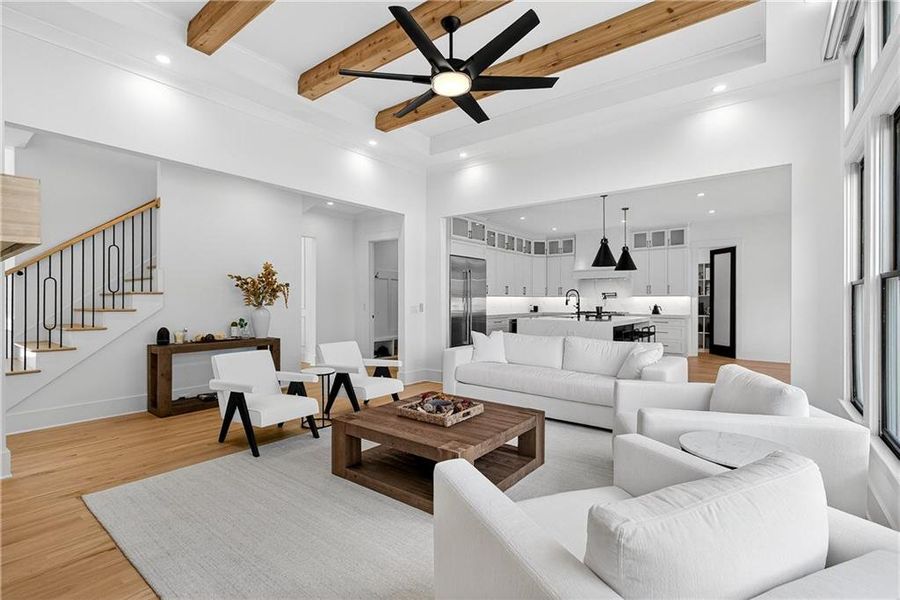 Furnished interior view inside a new home in , Marietta (Image 58).