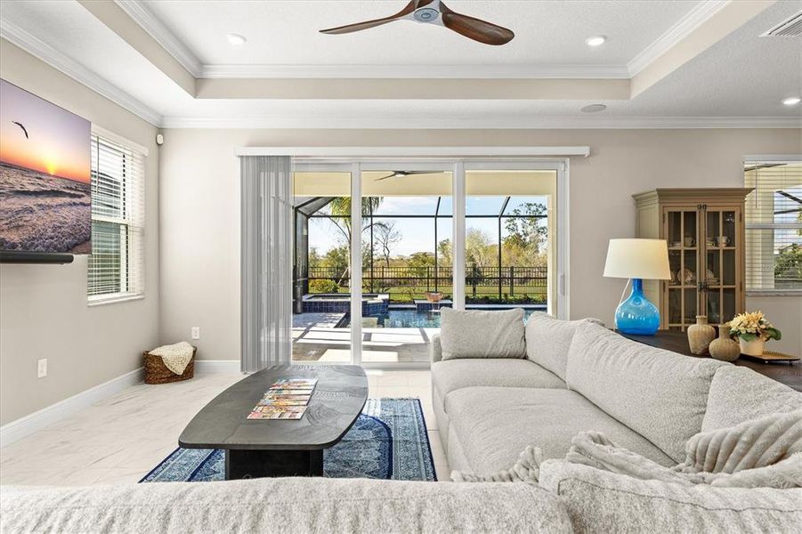 Furnished interior view inside a new home in , Bradenton (Image 40).