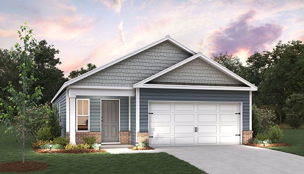 Representative exterior photo of a completed home built from the Burke by D.R. Horton in Valley View, Waynesville, NC (Image 4).