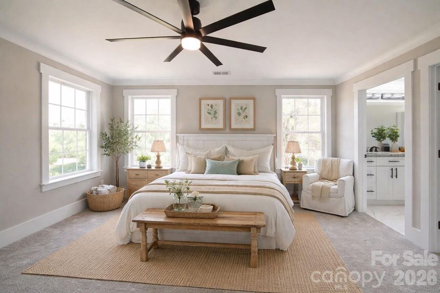 Furnished interior view inside a new home in , Marshville (Image 5).